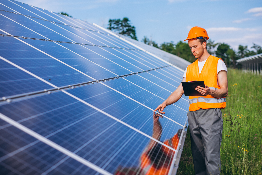 Instalación solar moderna